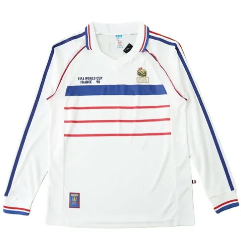 1998 season France away Long sleeved retro Fan version