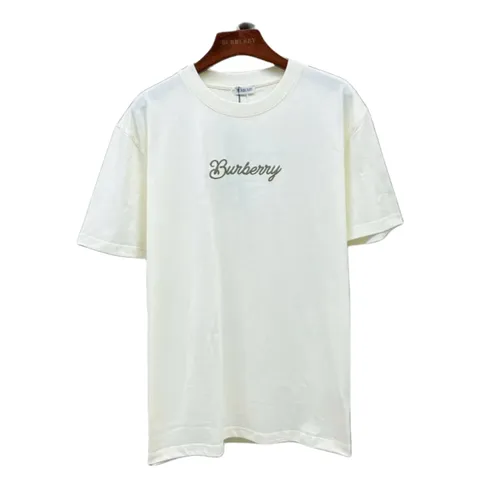 Burberry Tee - Cream Script Logo