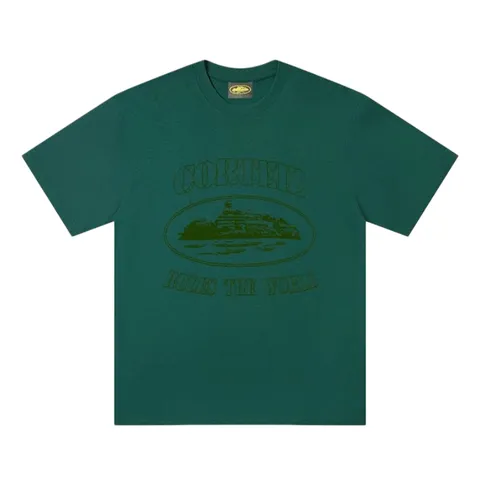 Corteiz Tee - Green Tonal Alcatraz
