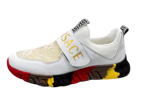 Versace Shoes - White & Gold