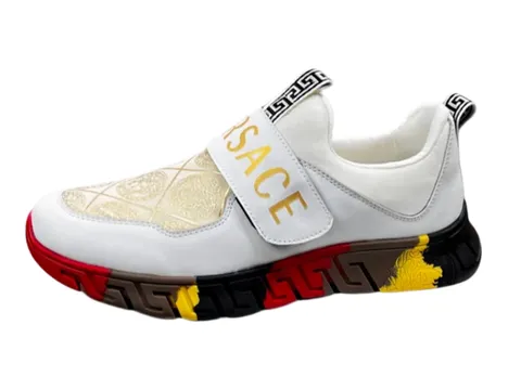 Versace Shoes - White & Gold