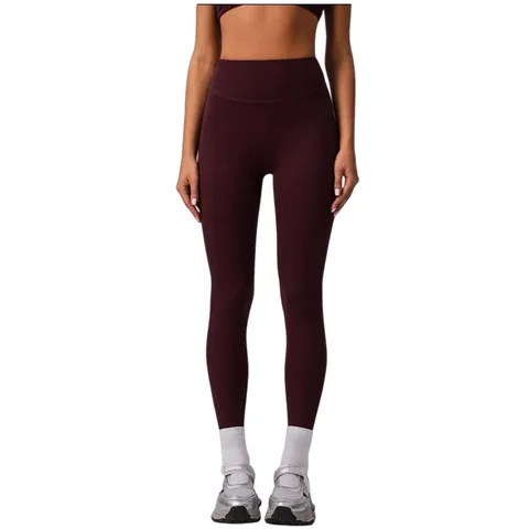 Alo Pants - Burgundy Leggings, Quick-Dry