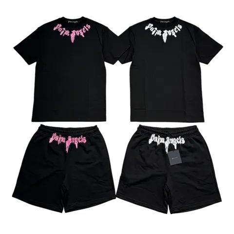 Palm Angels Set - Black Pink Logo Set