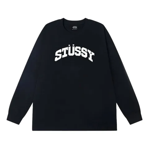 Stussy Long Tee - Black Arch Logo