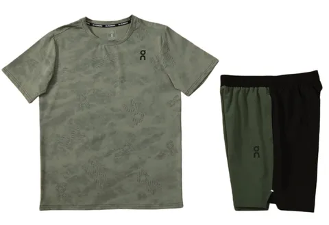 On Running Set - Olive Camo Set
