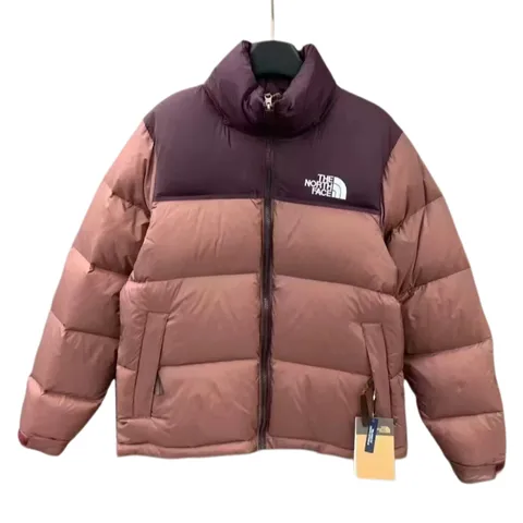 The North Face Quilted Jacket - Pink & Burgundy Nuptse