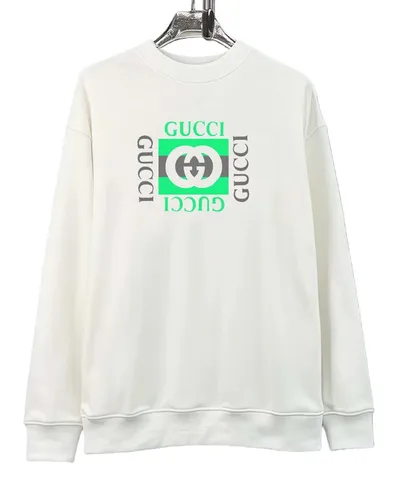Gucci Hoodie - White Green Logo Box