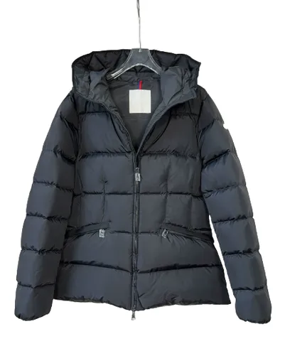 Moncler Down Jacket - Black Hooded, Cinched