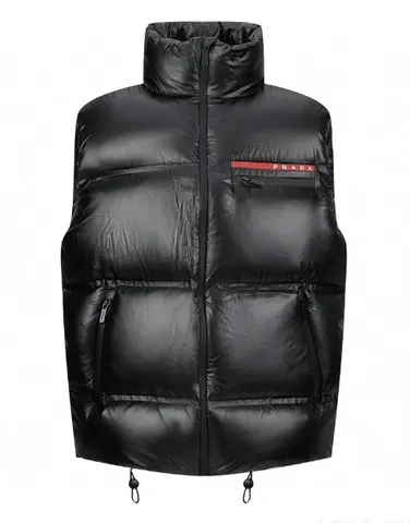 Prada Re-Nylon Linea Rossa Down Puffer Vest