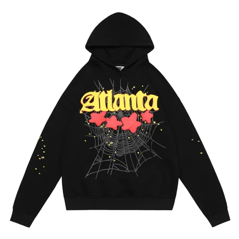 Sp5der Hoodie - Black Atlanta