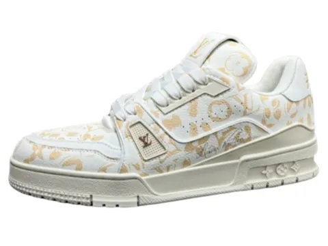 LV Trainer - White Monogram Trainer