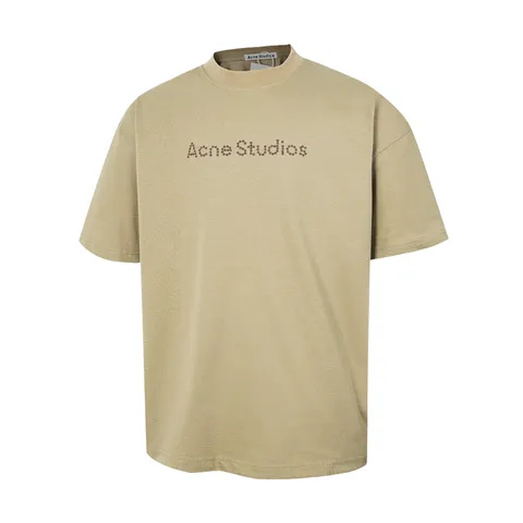 Acne Studios Tee - Khaki Logo