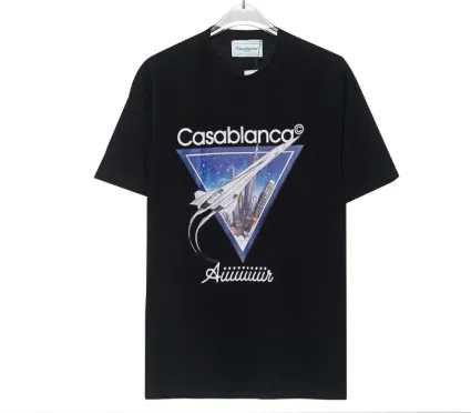 Casablanca Tee - Black Triangle Print