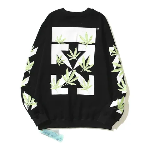 Off-White Hoodie - Black Leaf Arrow