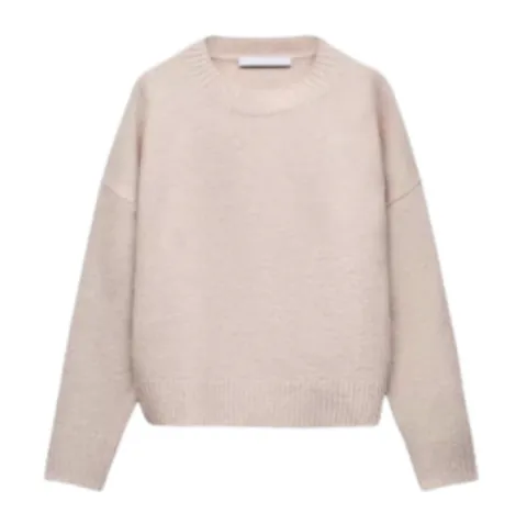 Zara Sweater - Blush Crew Knit