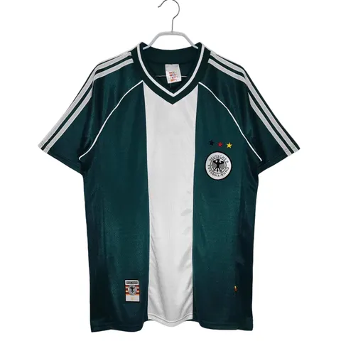 1998 season Germany away retro Fan version - Dark Teal Stripe